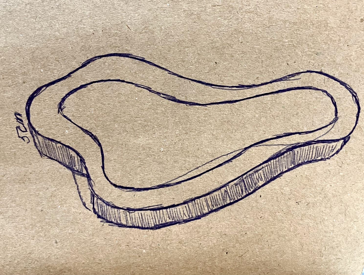 Esboço inicial da obra